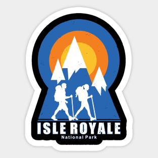 Hiking in Isle Royale National Park Sticker